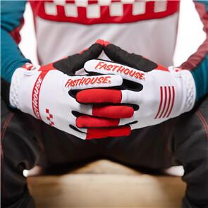 FASTHOUSE YOUTH SPEED STYLE MOD GLOVE, RED/WHITE